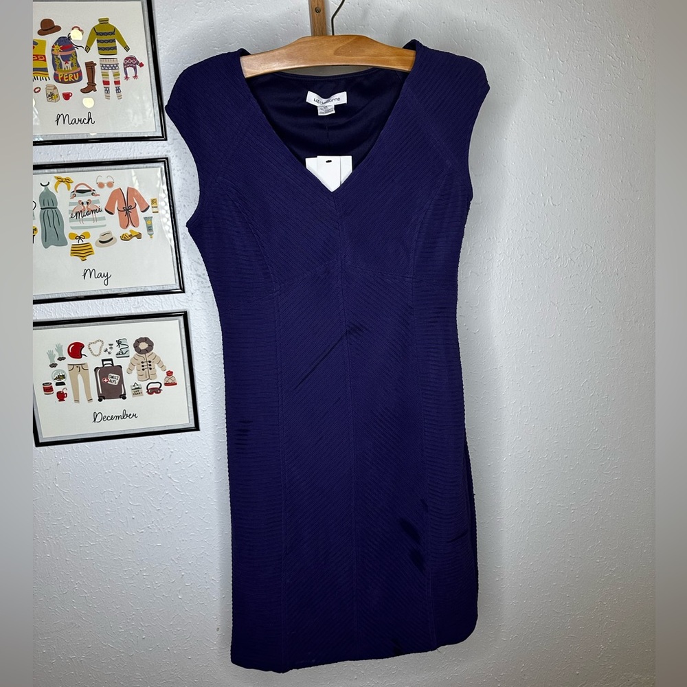 NWT Liz Claiborne royal blue bodycon dress size Small